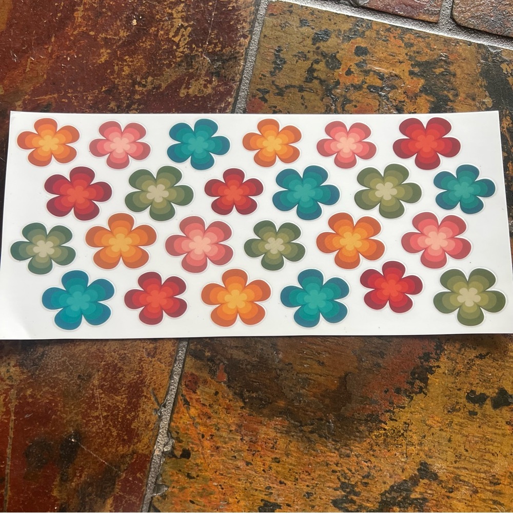 UV DTF sticker : flowers